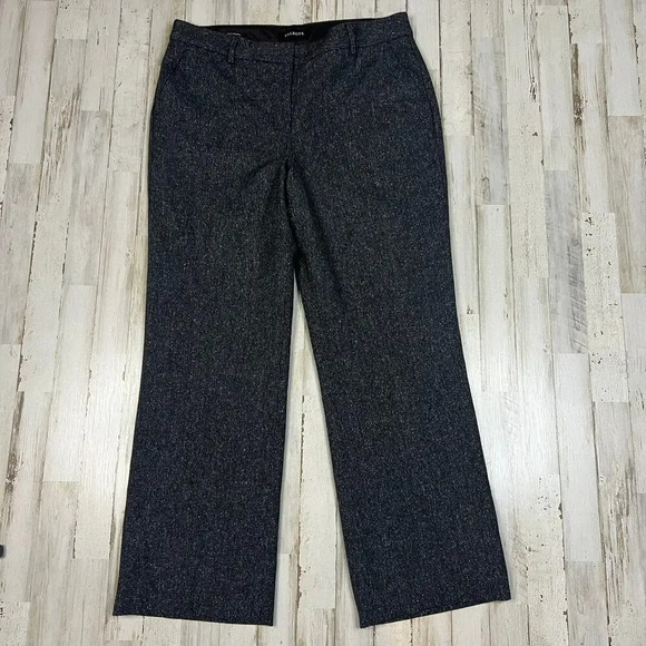 Talbots Women's Windsor Dress Pants Size 10 Gray Straight Leg Business Classic - Picture 1 of 4